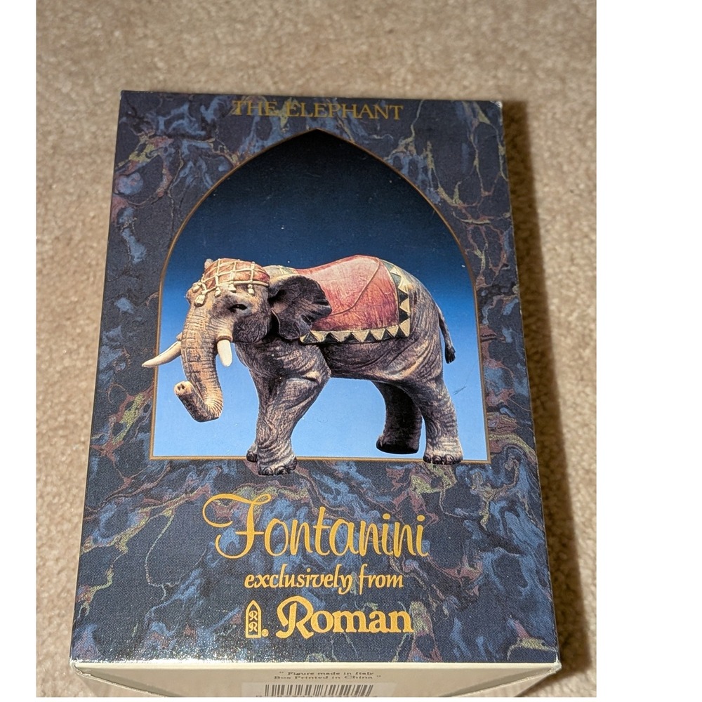 VTG Fontanini Heirloom Nativity Elephant 5" Collection 72525 Italy NIB